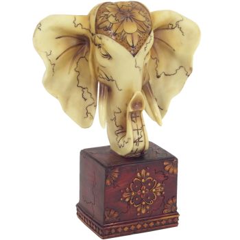 Slon-hlava keramick